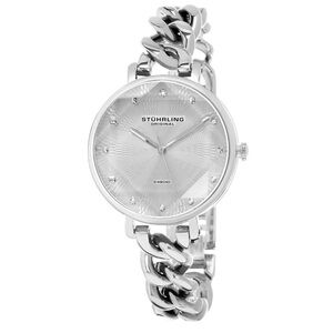 Stührling Vogue 3937 Quartz 38mm Classic Silver Watch